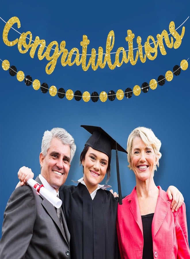 بيشيدا لافتة تهنئة ذهبية من بيشيدا (جاهزة للتجميع)، لافتات تخرج 2024، مستلزمات حفلات تهنئة خريجي دفعة 2024، زينة لحفلات التخرج، وحفلات الزفاف، وحفلات التقاعد - Image 5